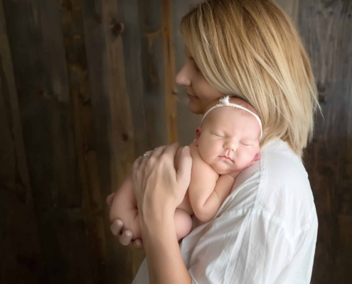 Ashley Neuweg with Her New Born