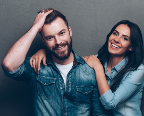 couple recovered from hair loss