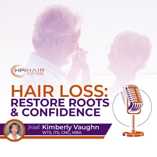 Podcast cover with the topic about Hair Loss: Restore roots and Confidence
